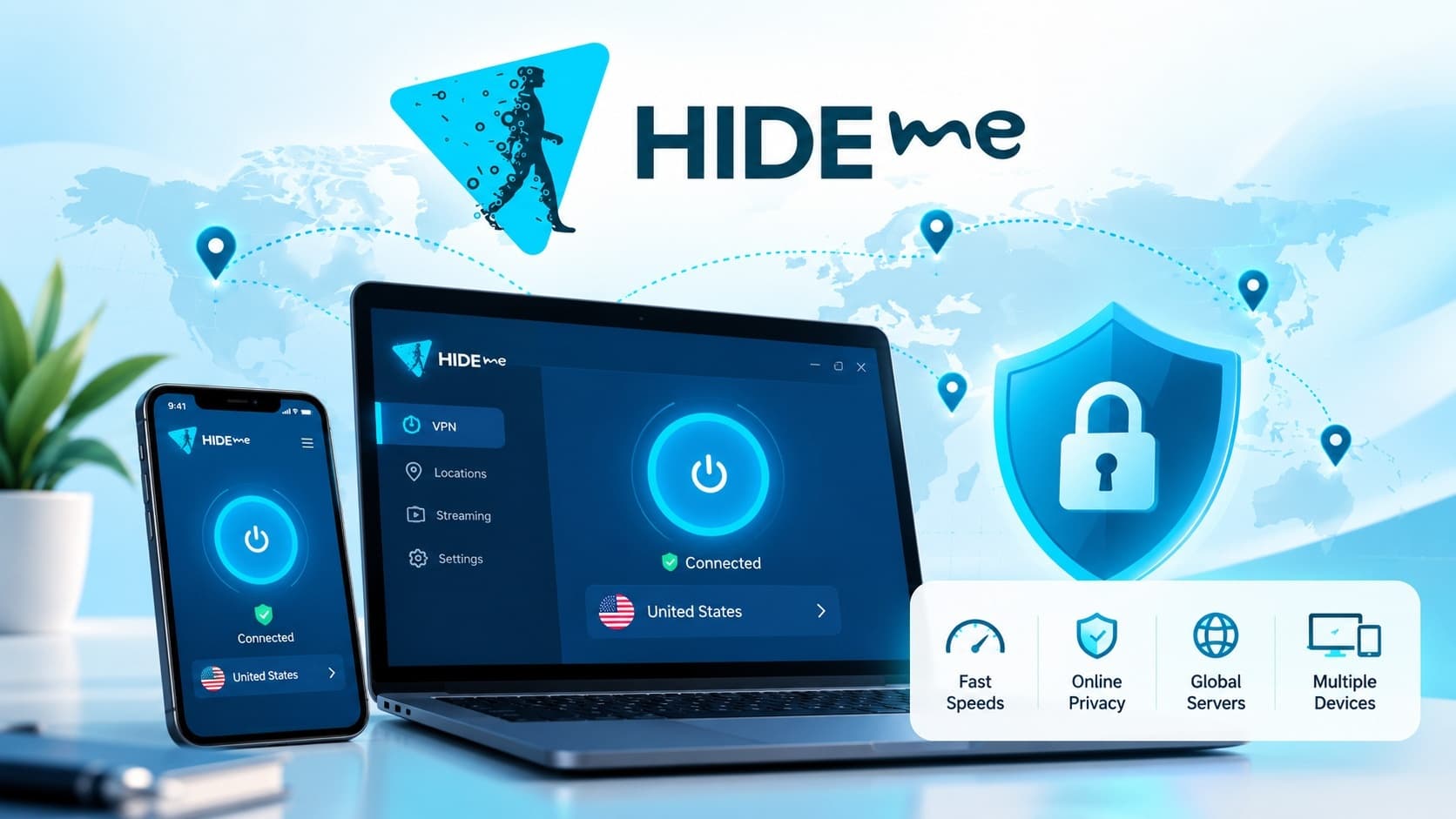 hide.me VPN review 2026 application settings showing Stealth Guard kill switch and advanced protocol options